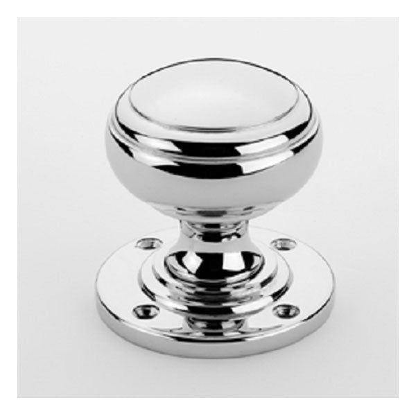 Suffolk Oval Shape Mortice Door Knobs - Satin Nickel