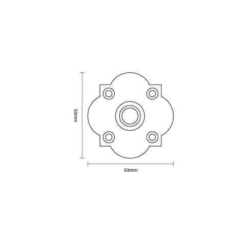 Croft Quatrefoil Bell Push