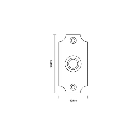 Croft Concaved Edge Bell Push
