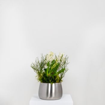 Marine Stainless Steel Hepworth Pot 16cm