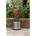 Marine Stainless Steel Newlyn Pot 28cm With Drainage Holes
