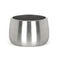 Marine Stainless Steel Hepworth Pot 28cm With Drainage Holes
