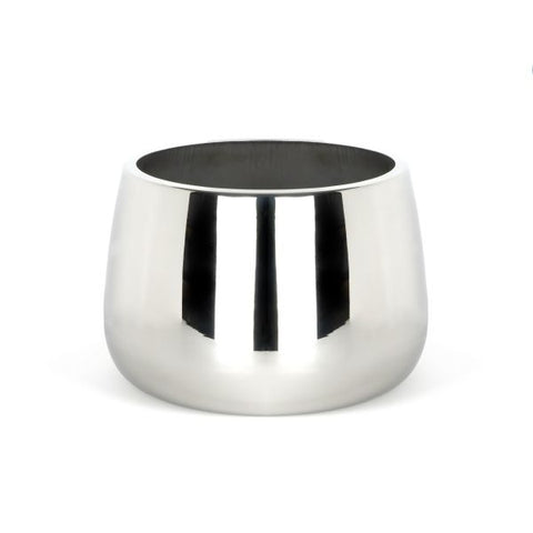 Marine Stainless Steel Hepworth Pot 28cm With Drainage Holes