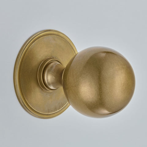 Croft Ball Centre Door Knob with Round Rose