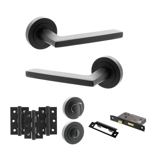Alaska Lever Handle Bathroom Door Pack