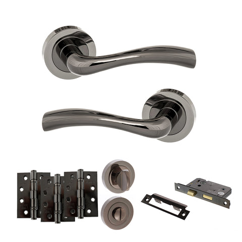 Texas Lever Handle Bathroom Door Pack