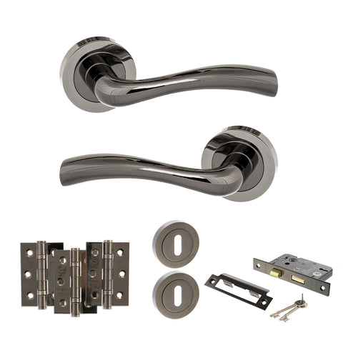 Texas Lever Handle 3 Lever Sashlock Door Pack
