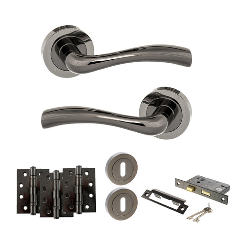 Texas Lever Handle 3 Lever Sashlock Door Pack