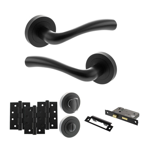 Texas Lever Handle Bathroom Door Pack
