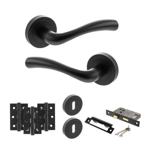 Texas Lever Handle 3 Lever Sashlock Door Pack
