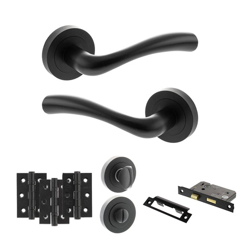 Texas Lever Handle Bathroom Door Pack