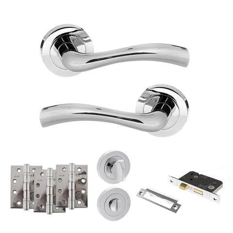 Texas Lever Handle Bathroom Door Pack