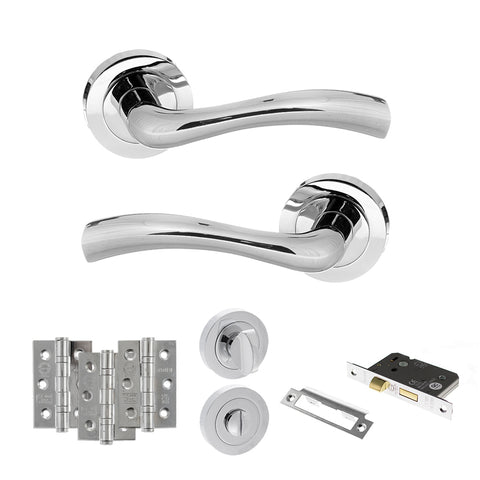 Texas Lever Handle Bathroom Door Pack