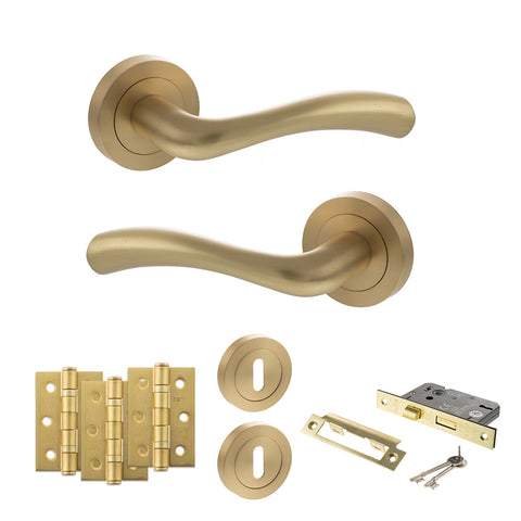 Texas Lever Handle 3 Lever Sashlock Door Pack