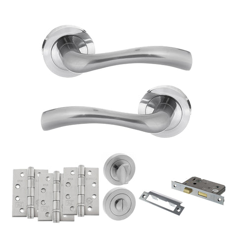 Texas Lever Handle Bathroom Door Pack