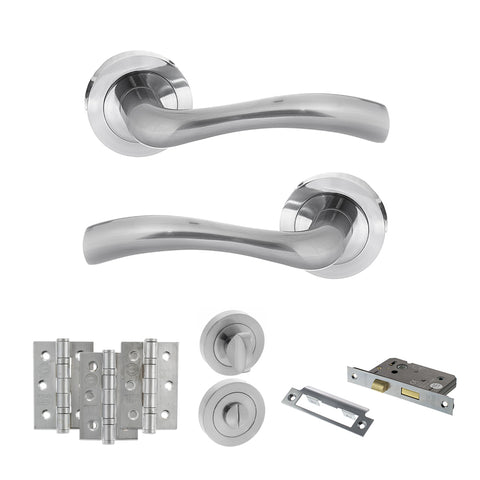 Texas Lever Handle Bathroom Door Pack