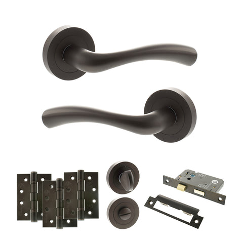 Texas Lever Handle Bathroom Door Pack