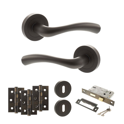 Texas Lever Handle 3 Lever Sashlock Door Pack