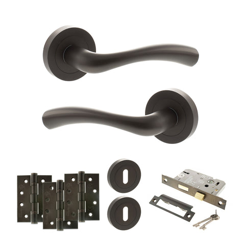 Texas Lever Handle 3 Lever Sashlock Door Pack