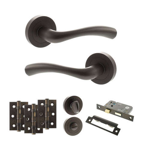 Texas Lever Handle Bathroom Door Pack
