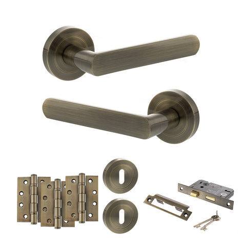 Carolina Lever Handle 3 Lever Sashlock Door Pack
