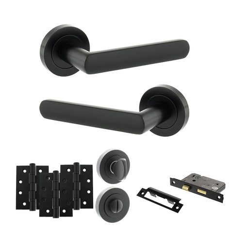 Carolina Lever Handle Bathroom Door Pack