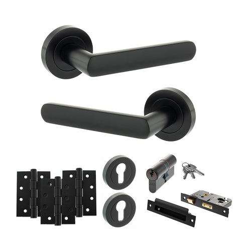 Carolina Lever Handle Euro Sashlock Door Pack
