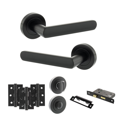 Carolina Lever Handle Bathroom Door Pack