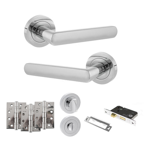 Carolina Lever Handle Bathroom Door Pack