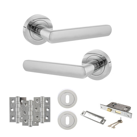 Carolina Lever Handle 3 Lever Sashlock Door Pack