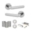 Carolina Lever Handle 3 Lever Sashlock Door Pack