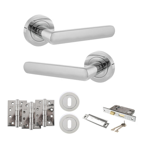 Carolina Lever Handle 3 Lever Sashlock Door Pack