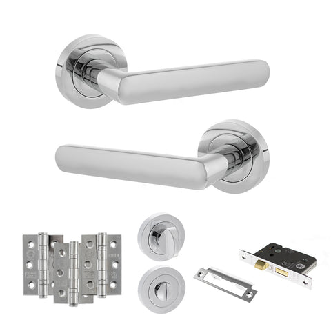 Carolina Lever Handle Bathroom Door Pack