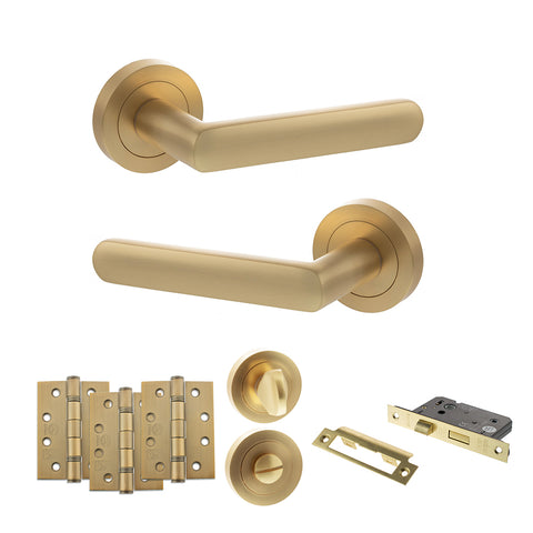 Carolina Lever Handle Bathroom Door Pack
