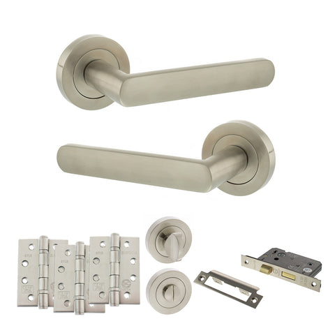 Carolina Lever Handle Bathroom Door Pack