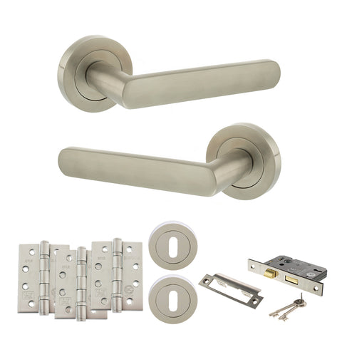 Carolina Lever Handle 3 Lever Sashlock Door Pack