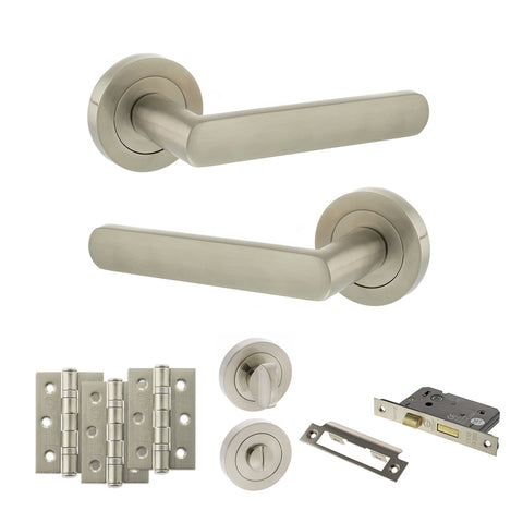 Carolina Lever Handle Bathroom Door Pack
