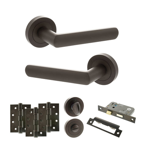 Carolina Lever Handle Bathroom Door Pack