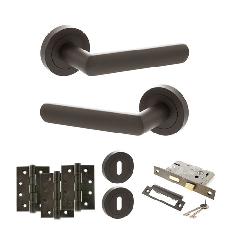 Carolina Lever Handle 3 Lever Sashlock Door Pack
