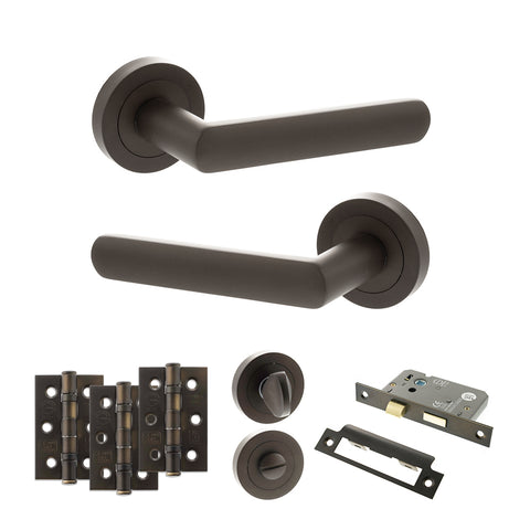 Carolina Lever Handle Bathroom Door Pack