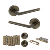 Alabama Lever Handle Bathroom Door Pack