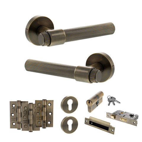 Fasana Lever Handle Euro Sashlock Door Pack