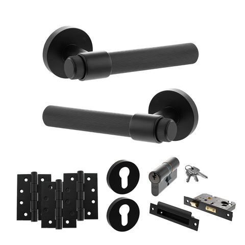 Fasana Lever Handle Euro Sashlock Door Pack