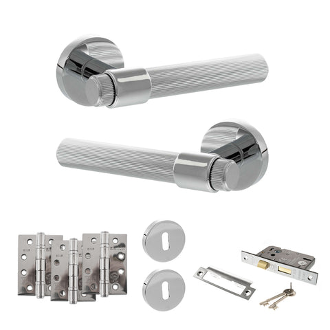 Fasana Lever Handle 3 Lever Sashlock Door Pack