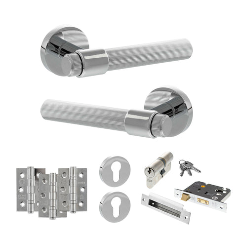 Fasana Lever Handle Euro Sashlock Door Pack