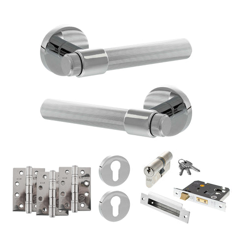 Fasana Lever Handle Euro Sashlock Door Pack
