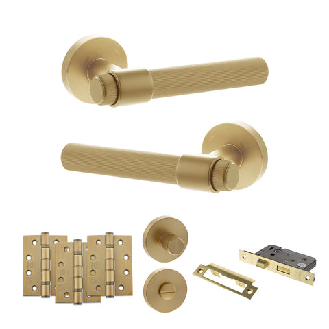 Fasana Lever Handle Bathroom Door Pack