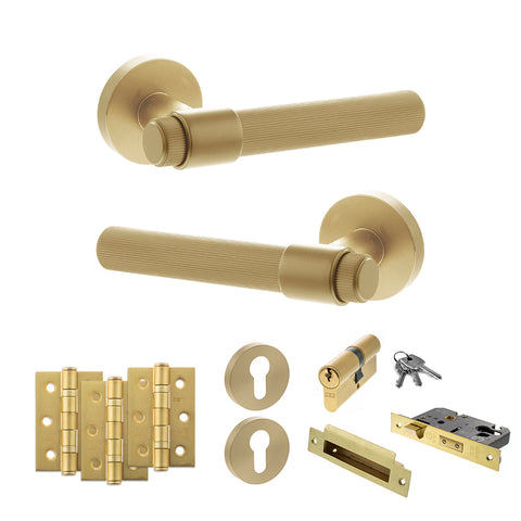 Fasana Lever Handle Euro Sashlock Door Pack