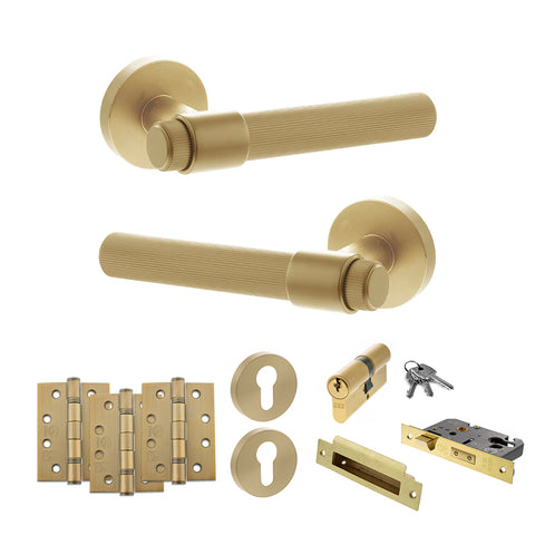 Fasana Lever Handle Euro Sashlock Door Pack