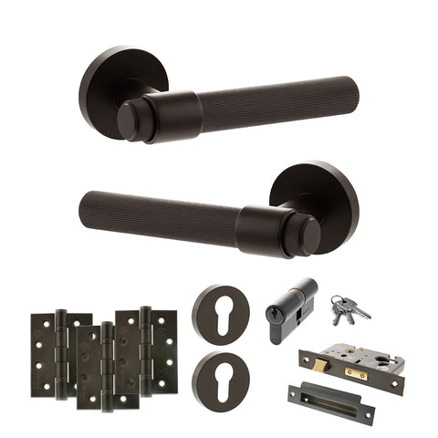 Fasana Lever Handle Euro Sashlock Door Pack